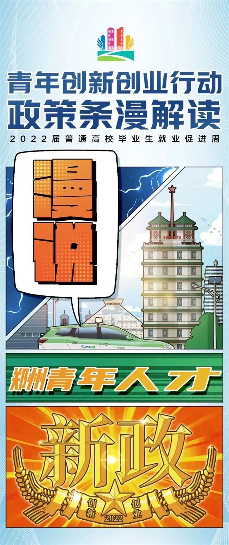 青年创新创业行动政策条漫解读